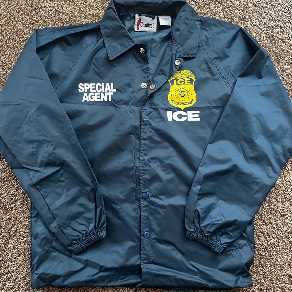 ICE Police windbreaker raid jacket
